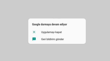 google sürekli duruyor hatası