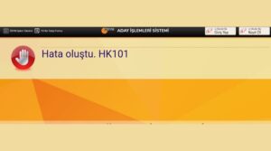 hk101 hatası nedir