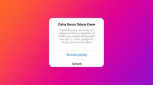 instagram sınırlama hatası