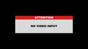no video input hatası