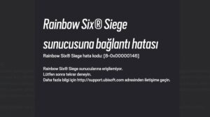 rainbow six siege bağlantı hatası