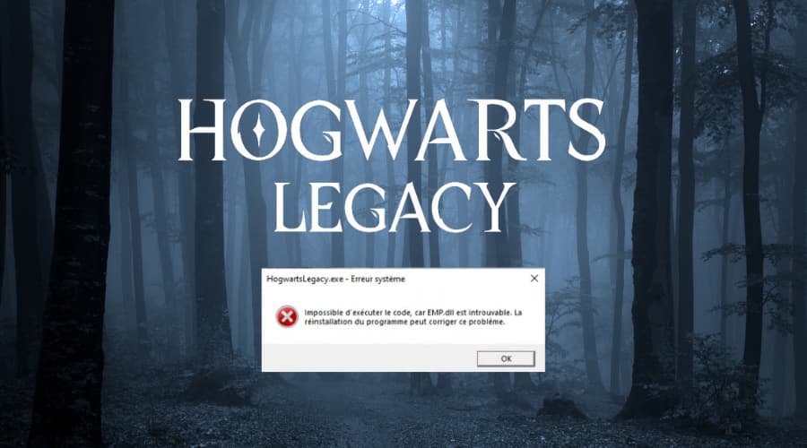 hogwarts legacy emp dll hatası