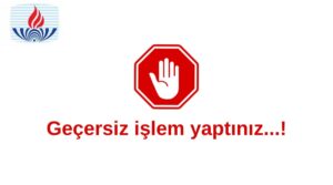 aöl geçersiz bir işlem yaptınız hatası