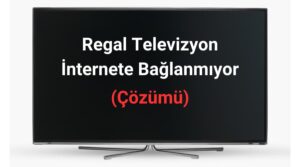 Regal televizyon internete bağlanmıyor