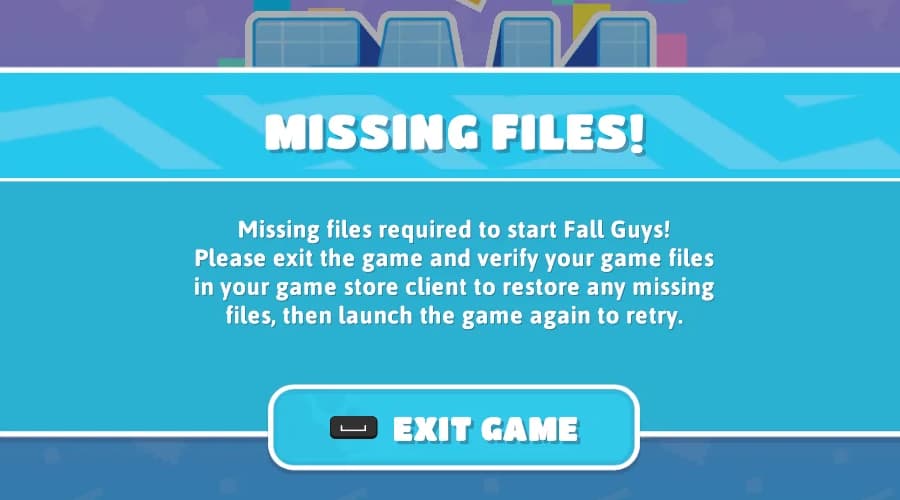 fall guys missing files hatası