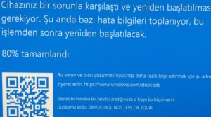 driver irql not less or equal hatası