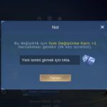 mobile legends isim değiştirme