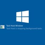 task host window