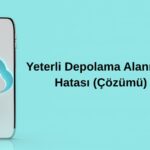 yeterli depolama alanı yok hatası